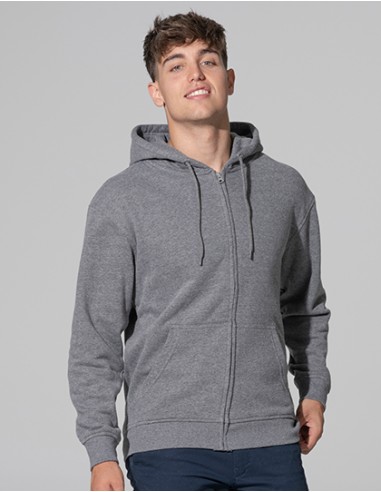 J-SWHOODECO-Unisex Hooded Full Zip Sweat Fuji